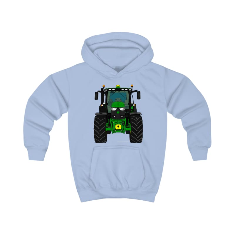 John Deere 6R Tractor - Kids Cartoon Hoodie