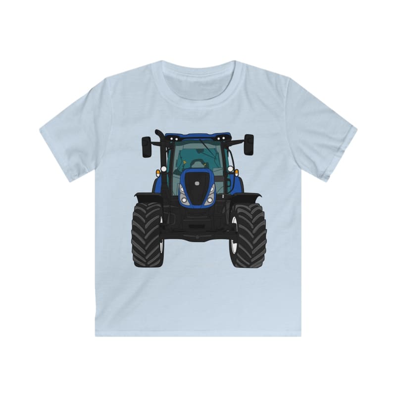 New Holland T7.175 Tractor - Kids Cartoon T-Shirt