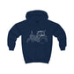 Ford 8210 Tractor Highlights - Kids Hoodie