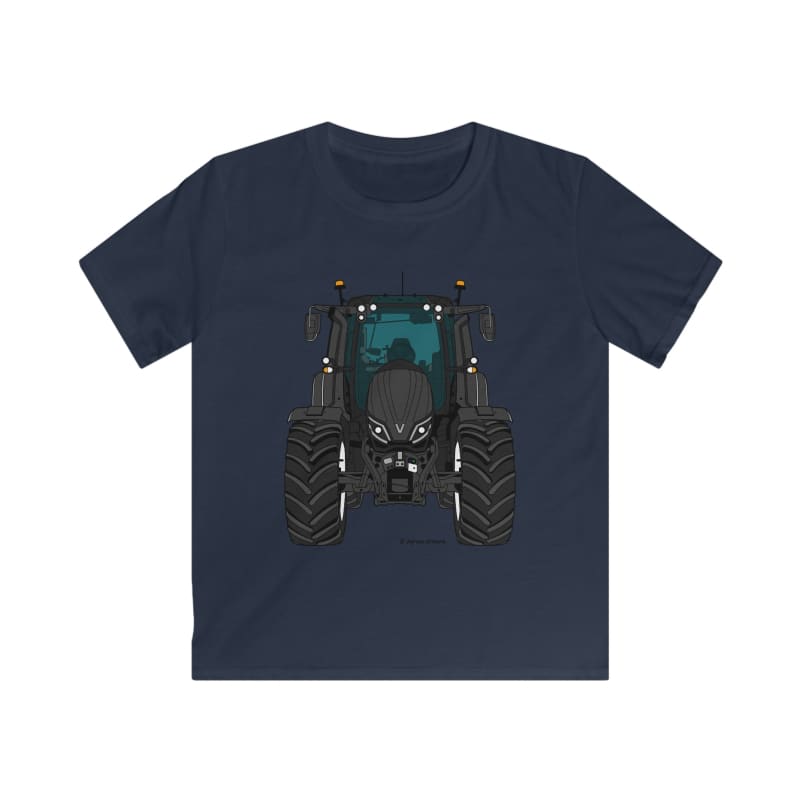 Valtra T Grey Tractor - Kids Cartoon T-Shirt