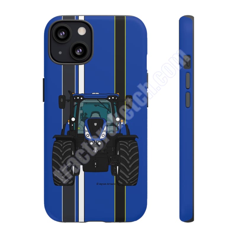 Blue Tractor #4 Tough Phone Case