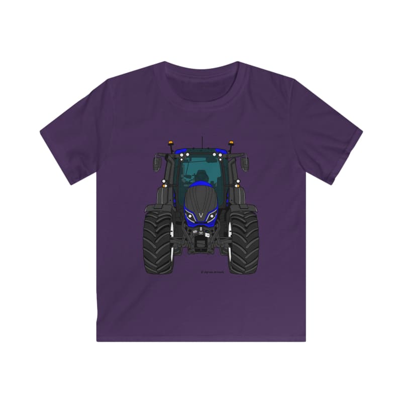 Valtra T Blue Tractor - Kids Cartoon T-Shirt