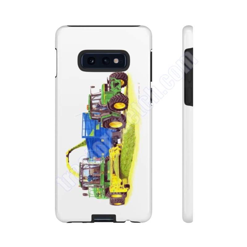 John Deere 7430 Forager and 6910S Tractor Tough Phone Case