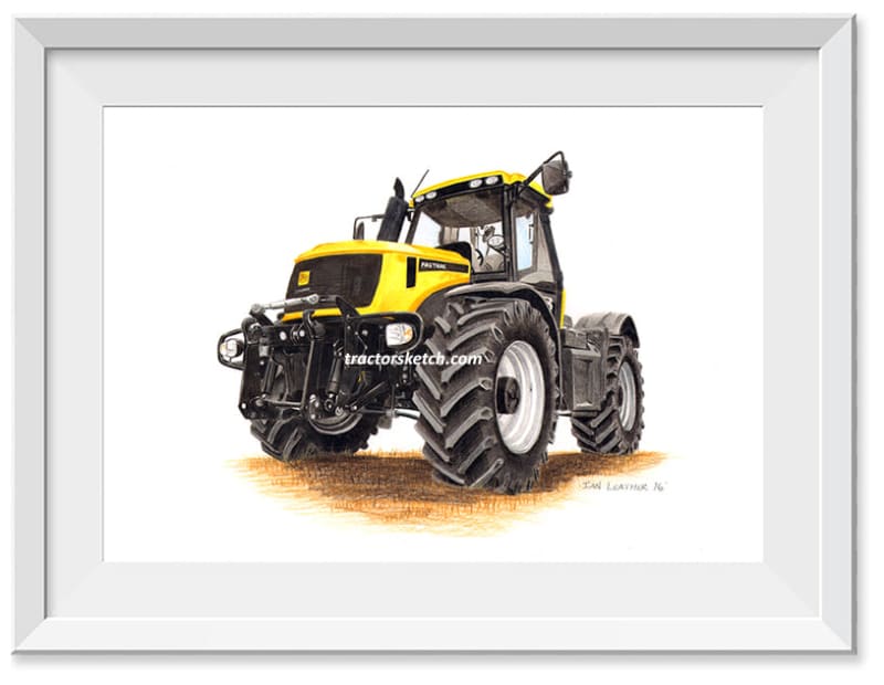 Drawing of a JCB Fastrac 2170 Tractor tractorsketch