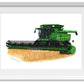 John Deere S Series Combine Harvester Art Print