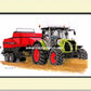 Claas Arion 650 & Case Square Baler - tractorsketch.com
