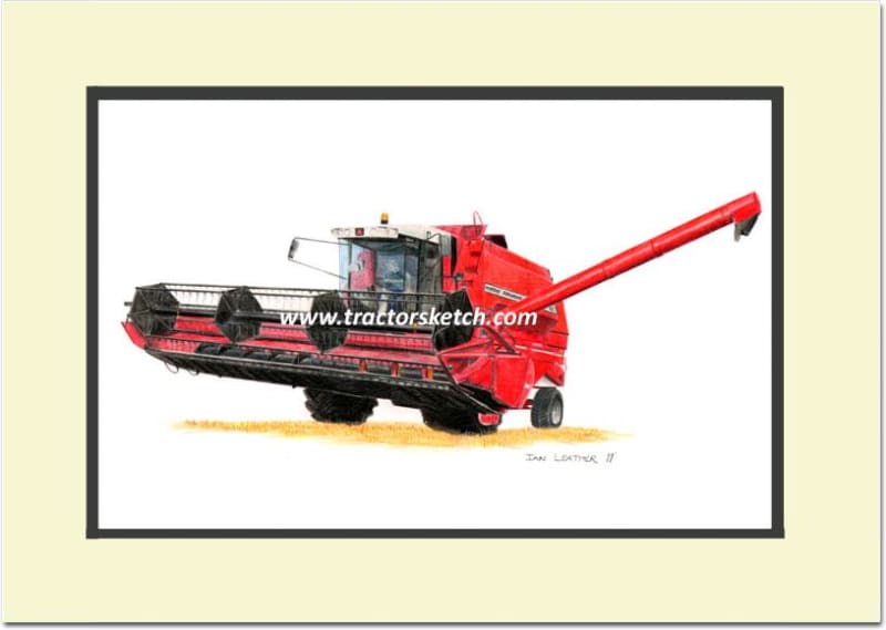 Massey Ferguson 40 Combine Harvester - tractorsketch.com
