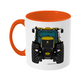 Yellow Fast Tractor #2 11oz Coloured Mug