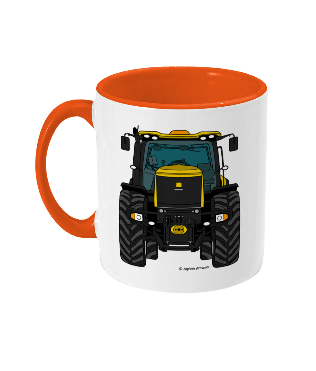 Yellow Fast Tractor #2 11oz Coloured Mug