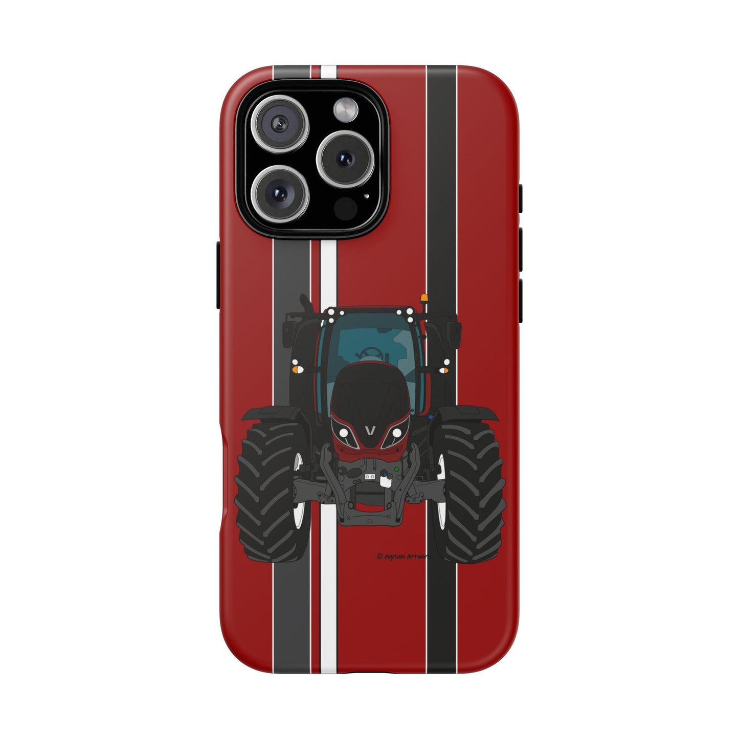 Maroon Tractor #1 Tough Phone Case