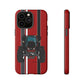 Maroon Tractor #1 Tough Phone Case