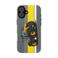 Yellow Fastrak 4000 Series Tough Phone Case - Grey