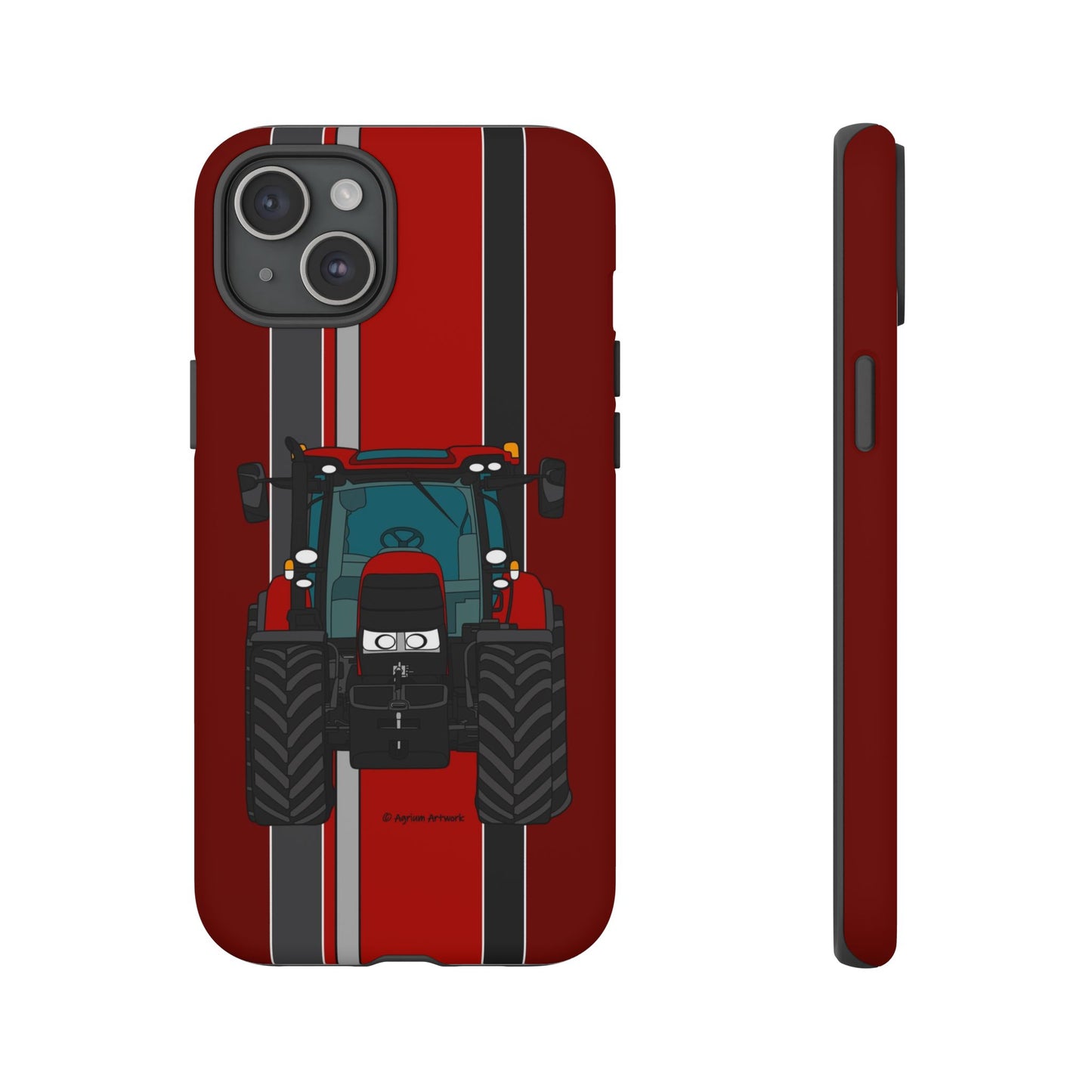 Dark Red Tractor #1 Tough Phone Case