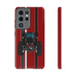 Maroon Tractor #1 Tough Phone Case