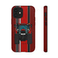 Dark Red Tractor #1 Tough Phone Case