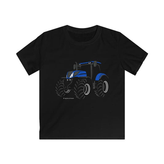 New Holland T7 Tractor - Kids Silhouette T-Shirt