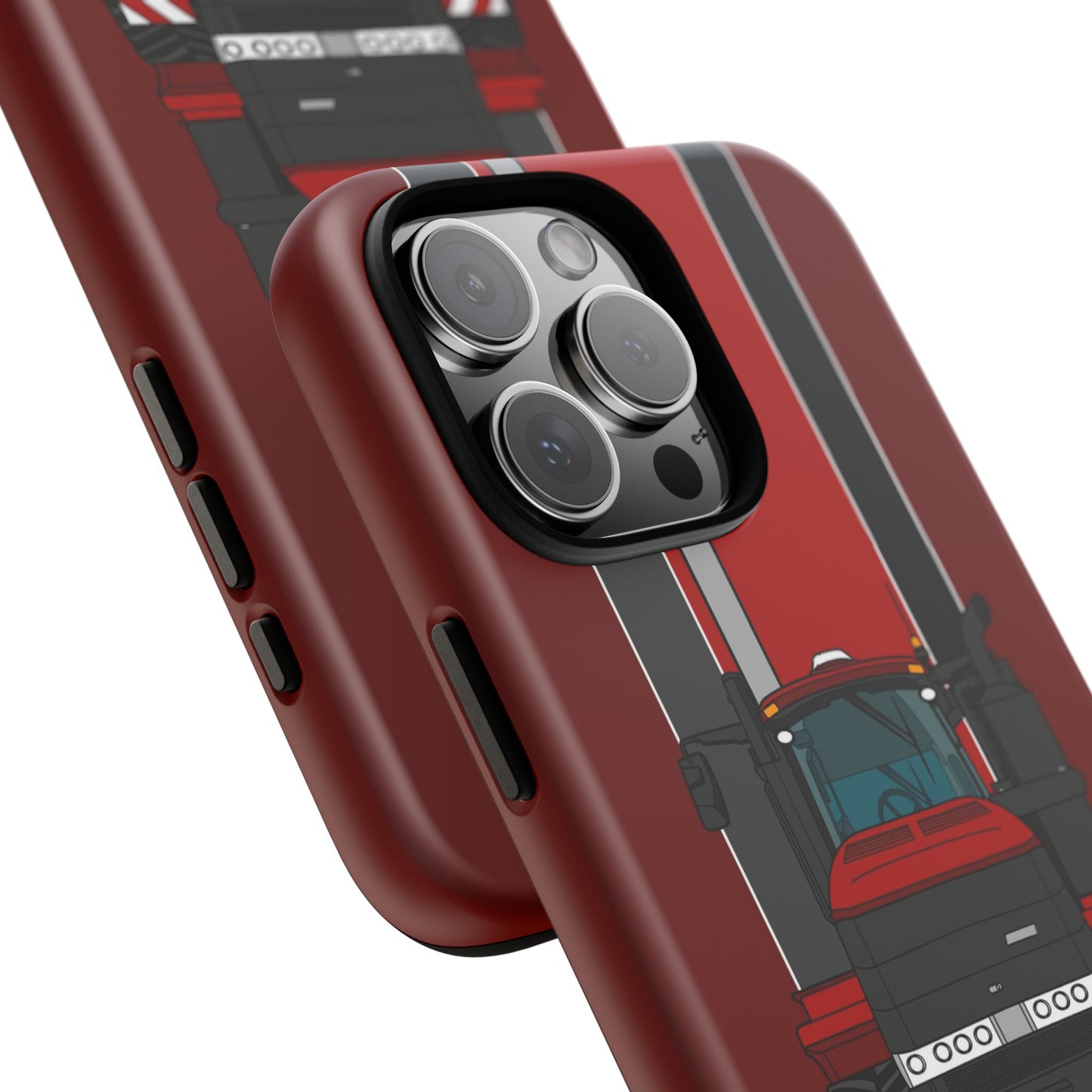 Dark Red Tractor #2 Tough Phone Case