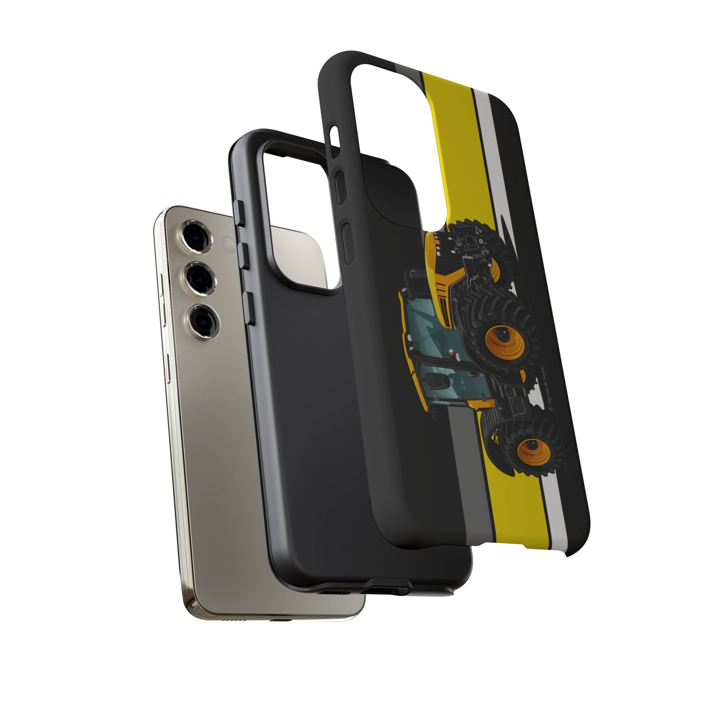 Yellow Fastrak 4000 Series Tough Phone Case - Black