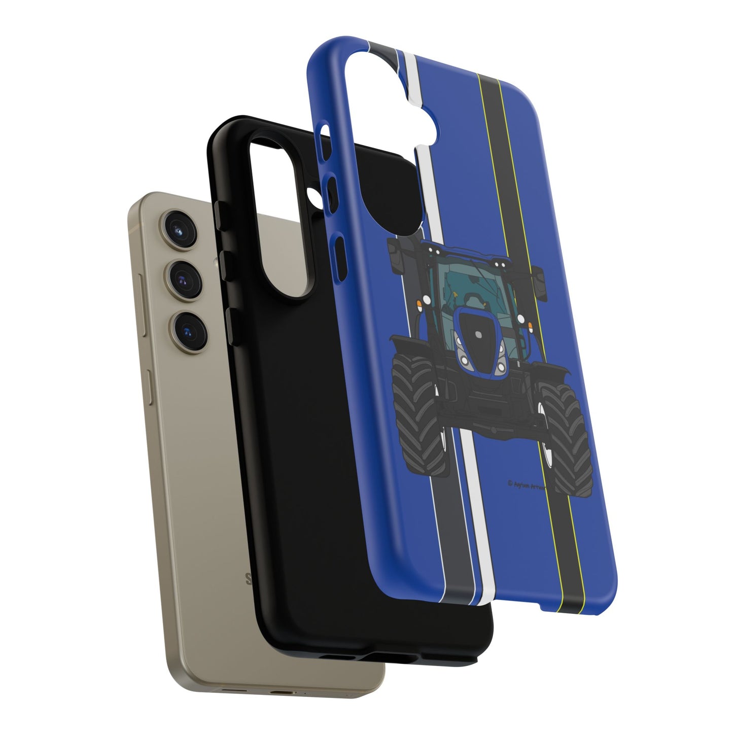 Blue Tractor #1 Tough Phone Case