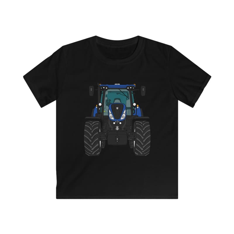 New Holland T7 Tractor - Kids Cartoon T-Shirt