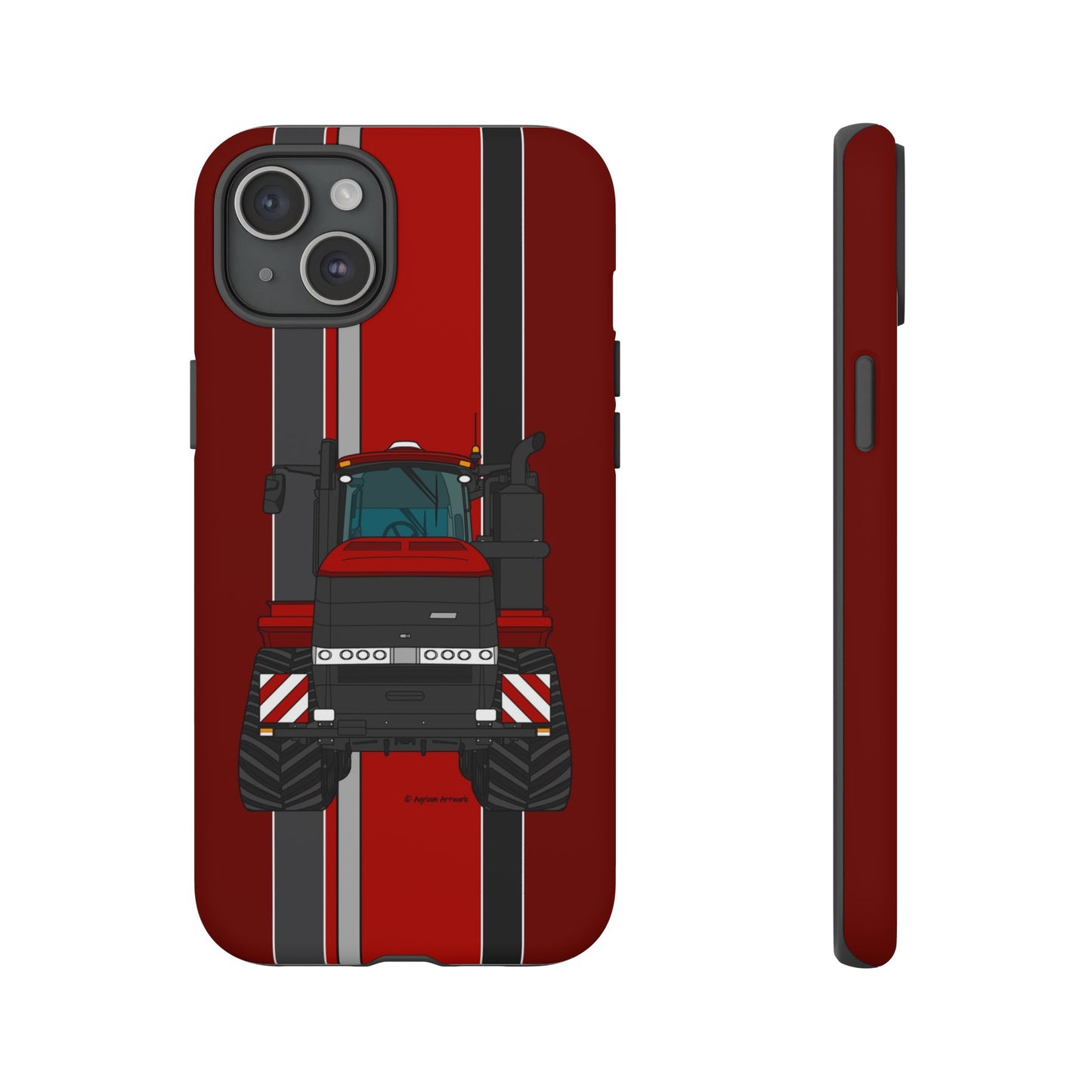 Dark Red Tractor #2 Tough Phone Case