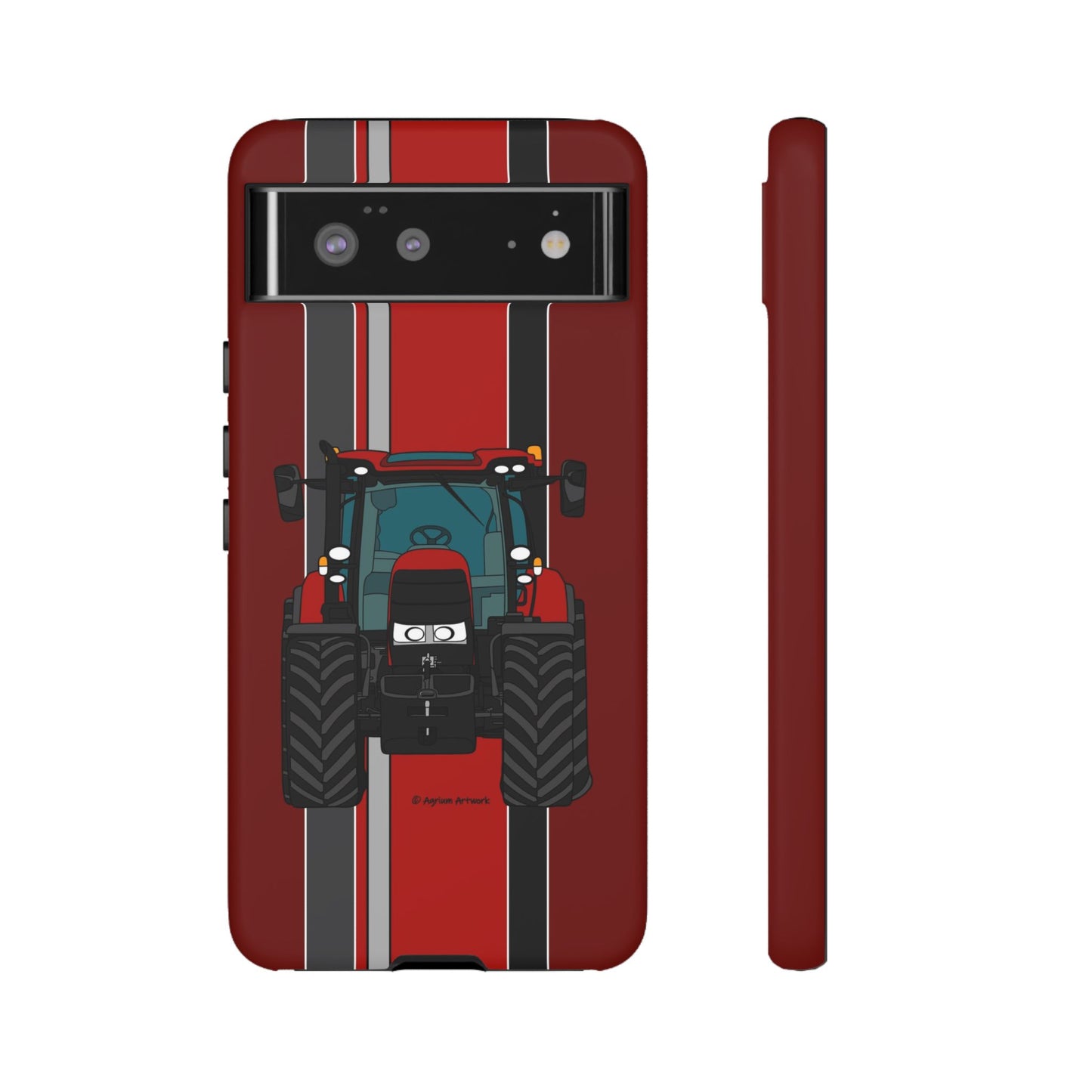 Dark Red Tractor #1 Tough Phone Case