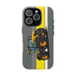 Yellow Fastrak 4000 Series Tough Phone Case - Grey