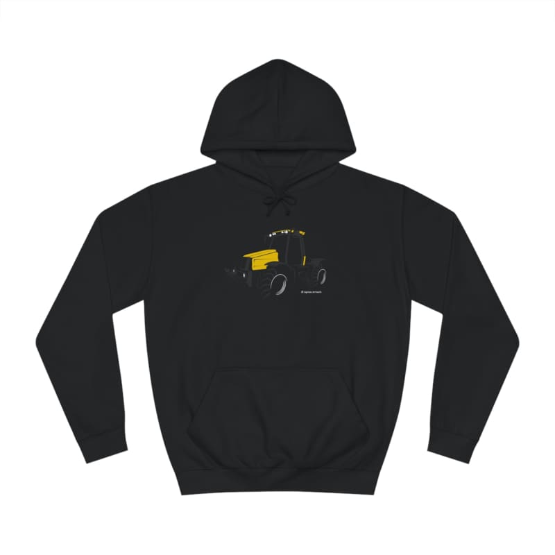 Yellow Fastrak 2135 Tractor - Silhouette - Adult Hoodie