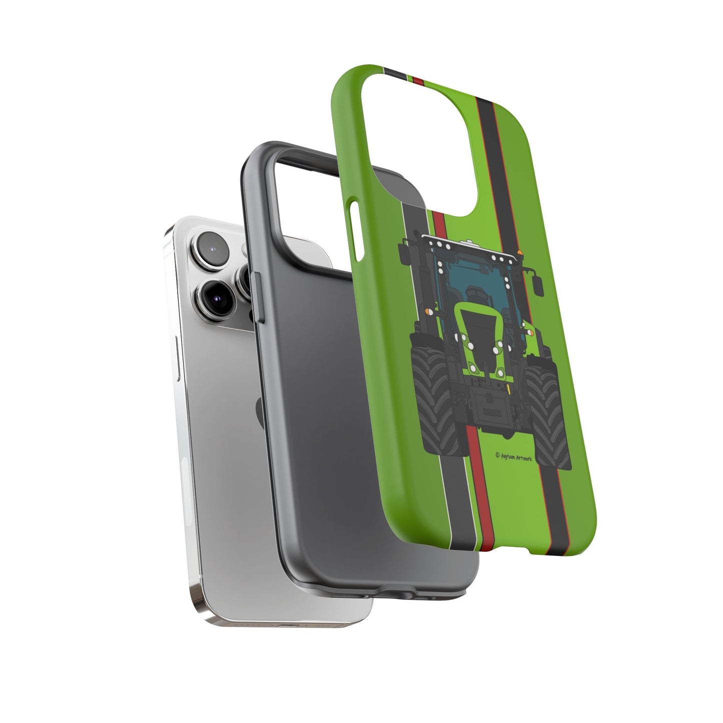 Lime Green Tractor #1 Tough Phone Case