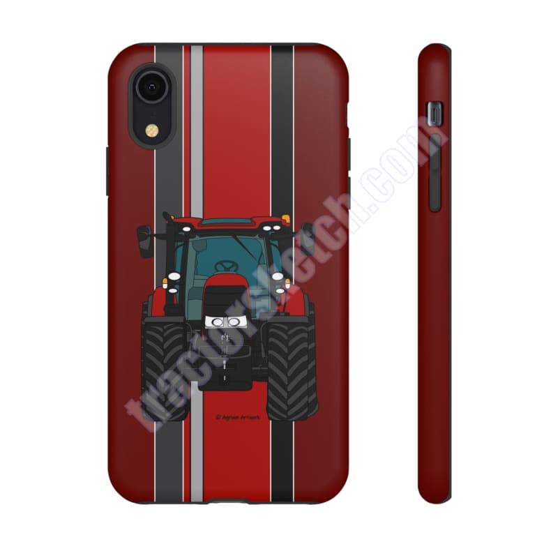 Dark Red Tractor #1 Tough Phone Case