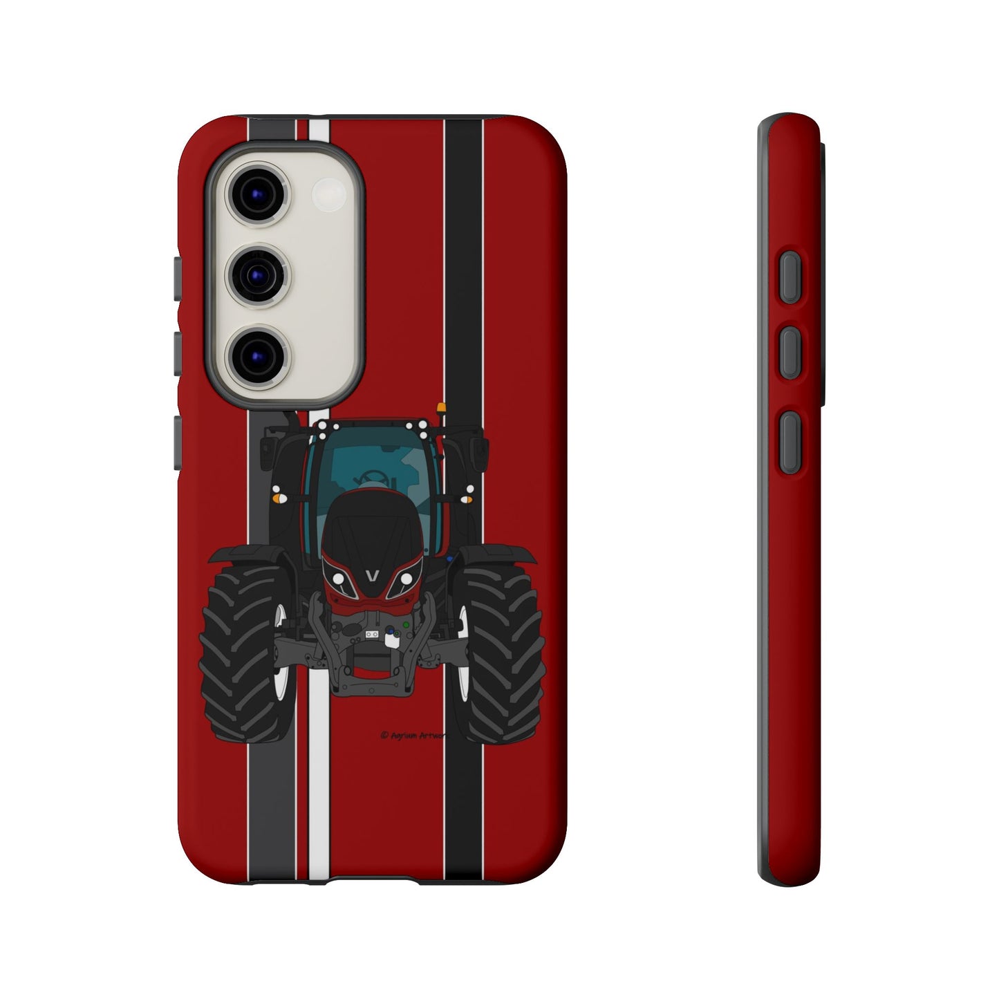 Maroon Tractor #1 Tough Phone Case