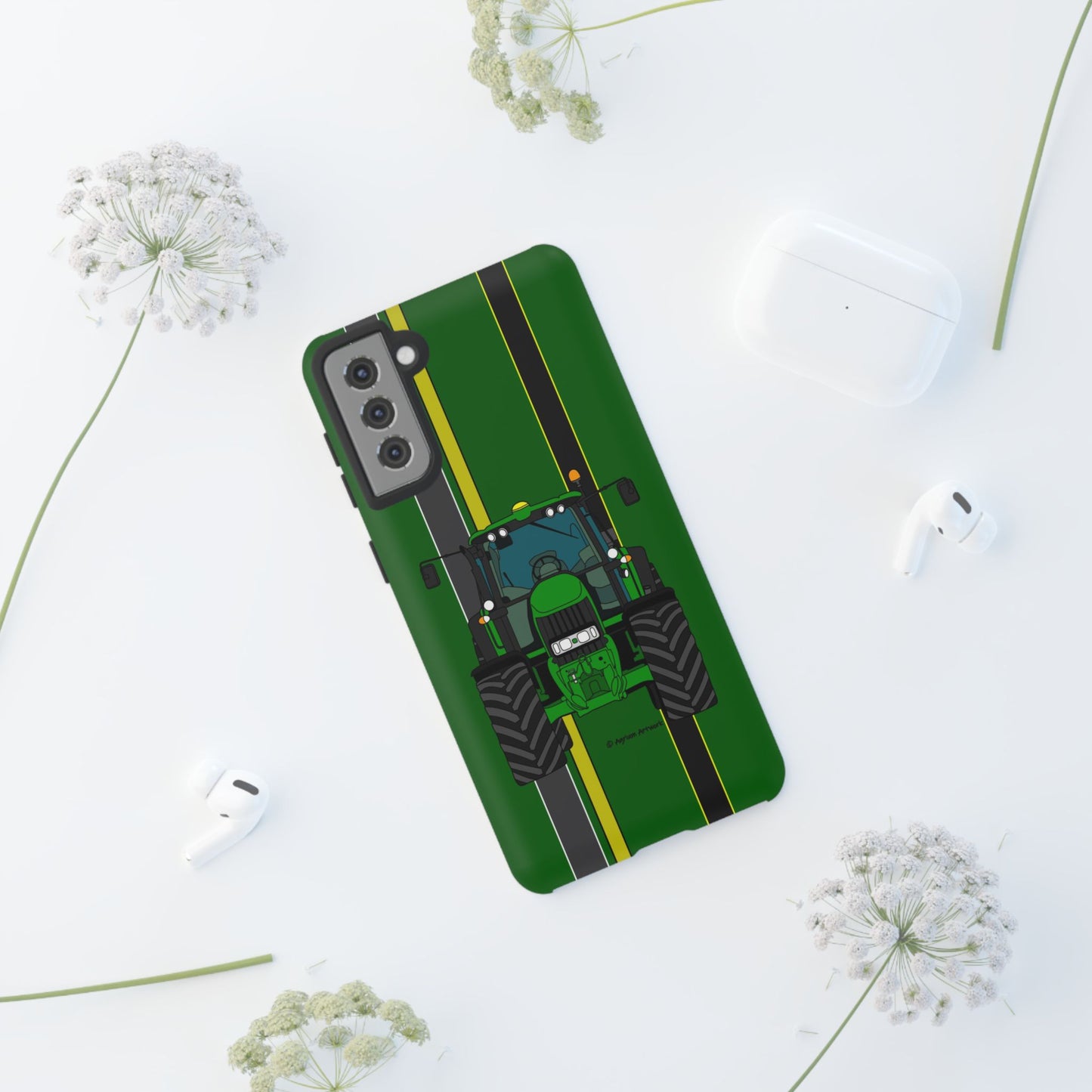 Green Tractor #2 Tough Phone Case