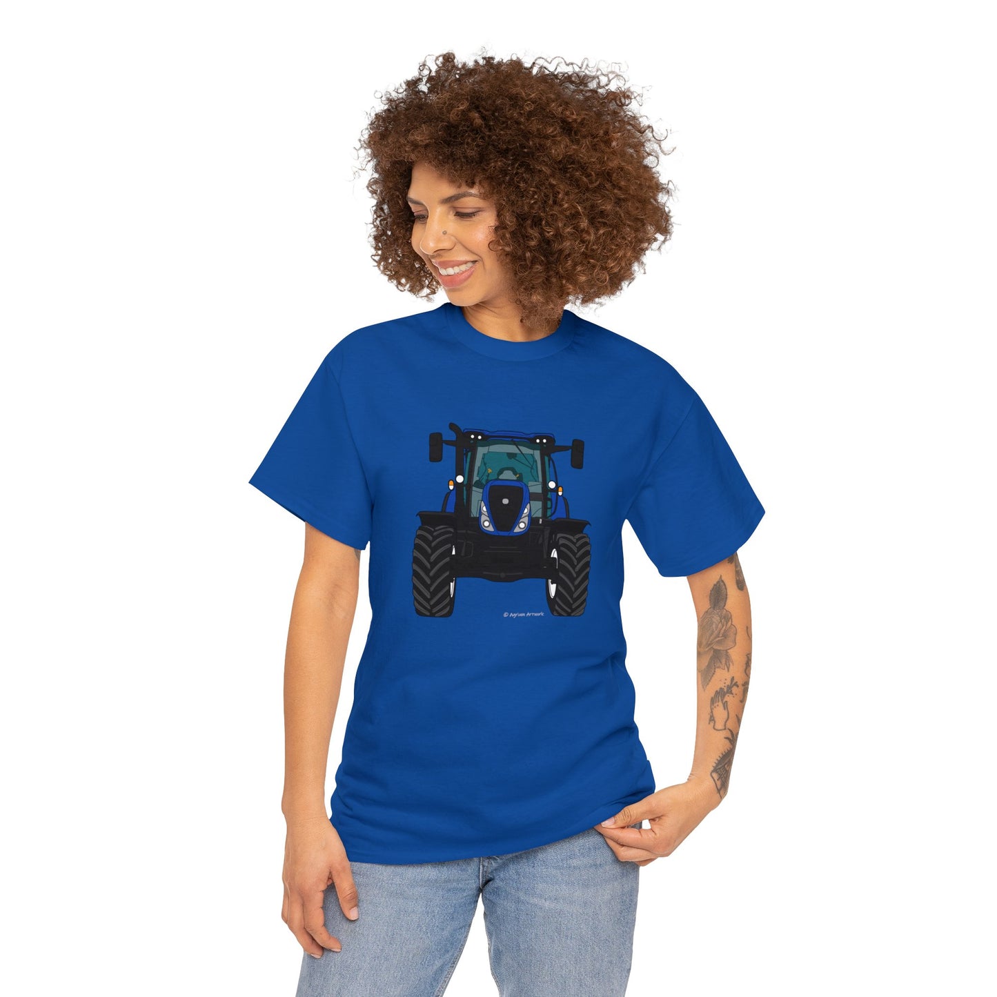 New Holland T7 Tractor - Adult Classic Fit Cartoon T-Shirt