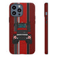 Dark Red Tractor #2 Tough Phone Case