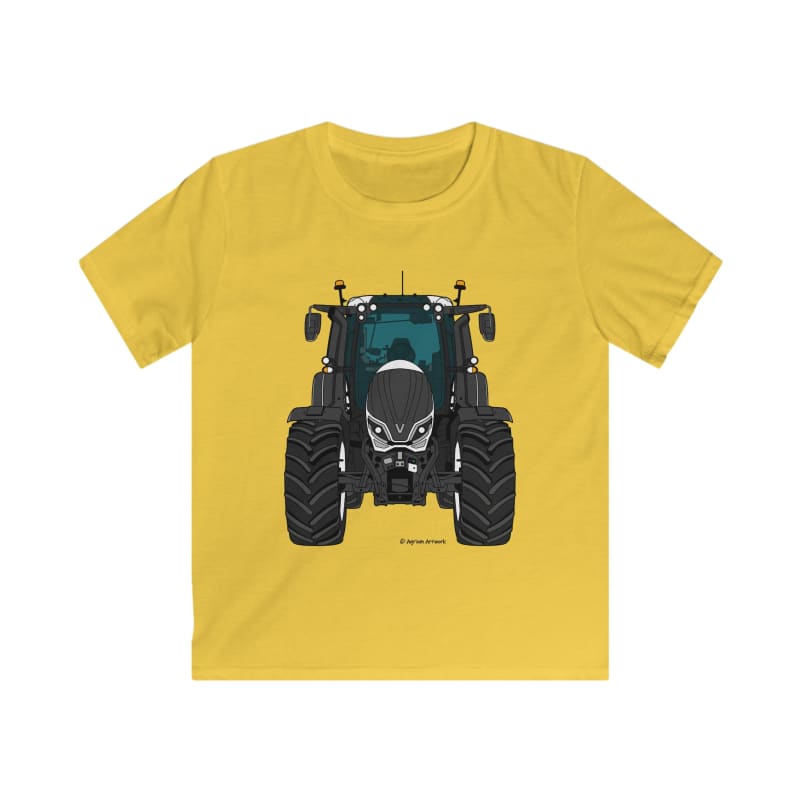 Valtra T White Tractor - Kids Cartoon T-Shirt