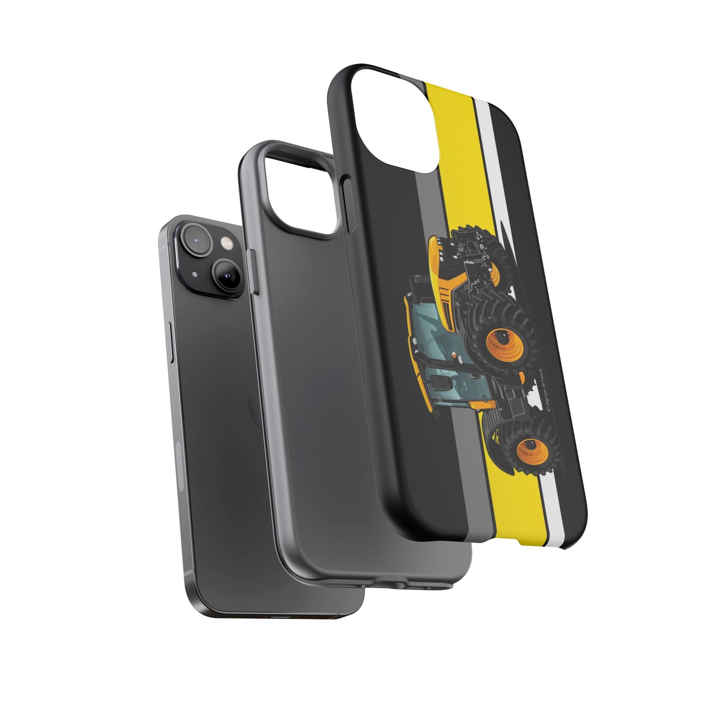 Yellow Fastrak 4000 Series Tough Phone Case - Black