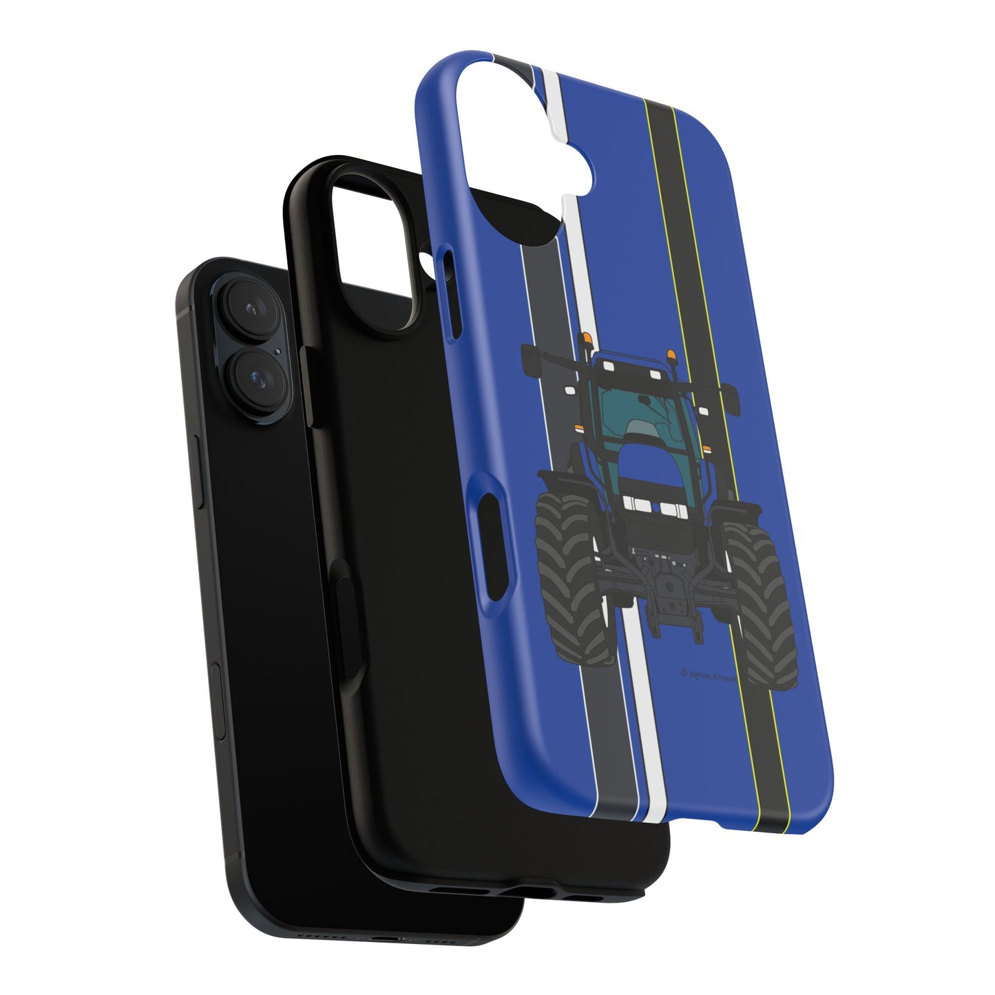 Blue Tractor #2 Tough Phone Case