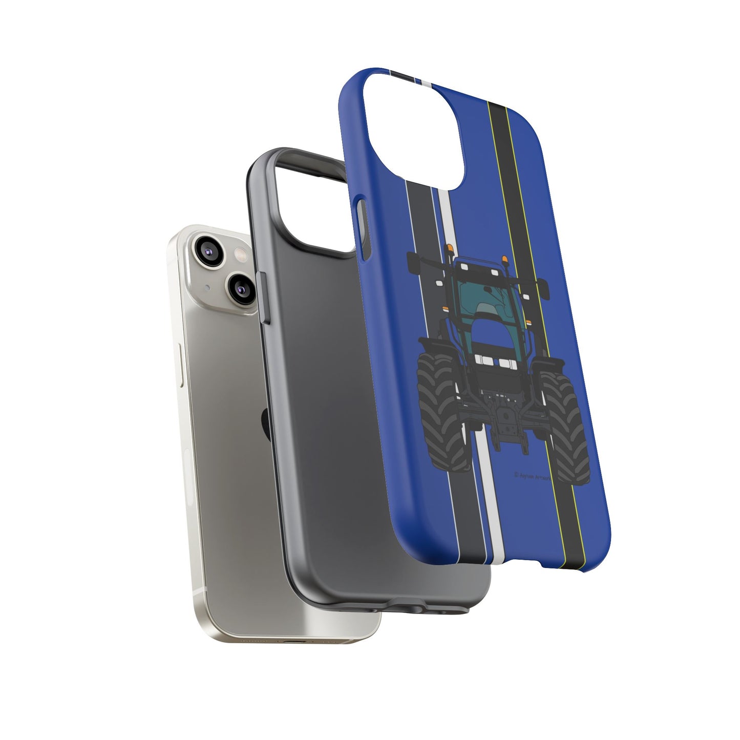 Blue Tractor #2 Tough Phone Case