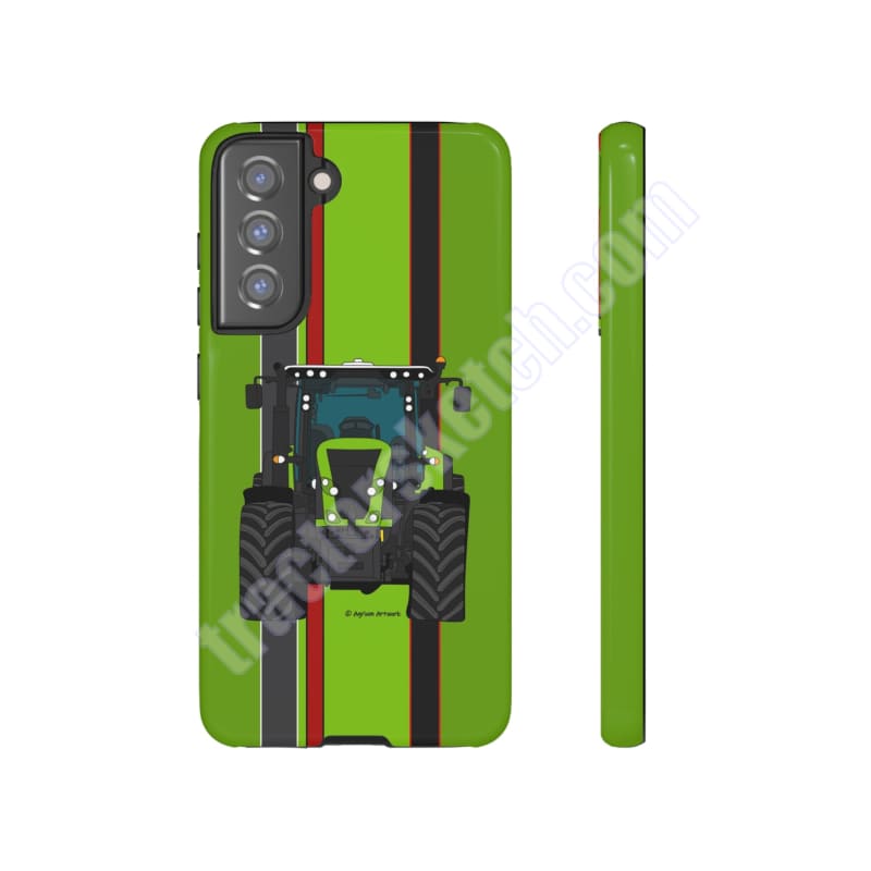 Lime Green Tractor #1 Tough Phone Case