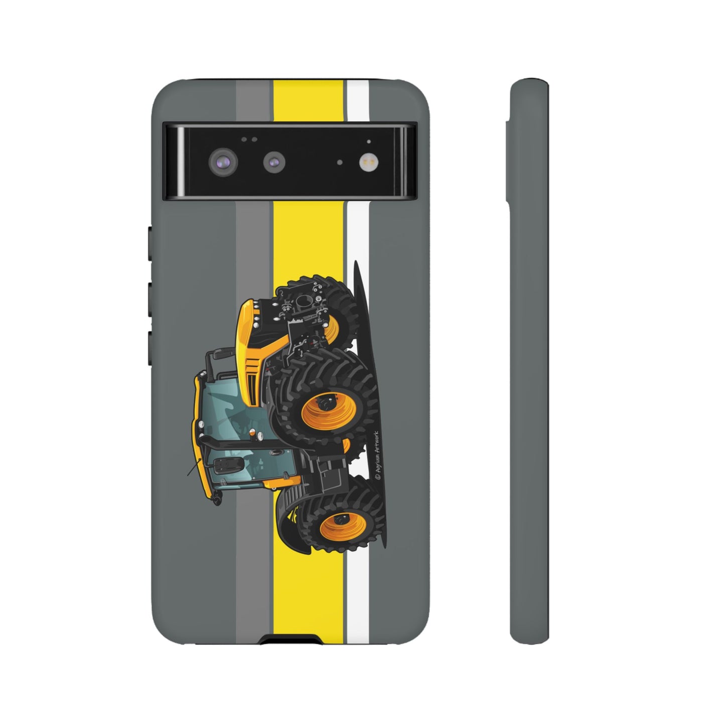 Yellow Fastrak 4000 Series Tough Phone Case - Grey