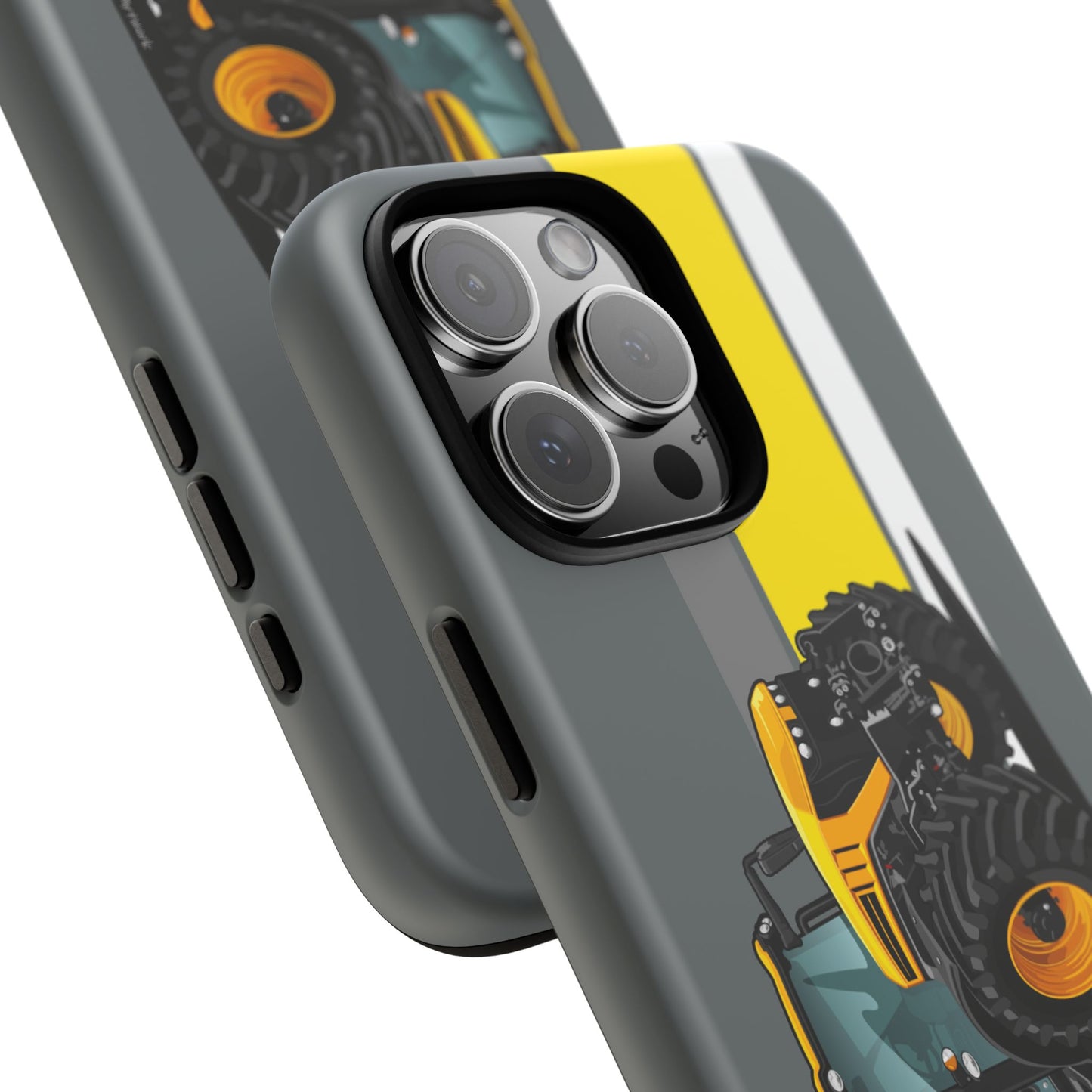 Yellow Fastrak 4000 Series Tough Phone Case - Grey