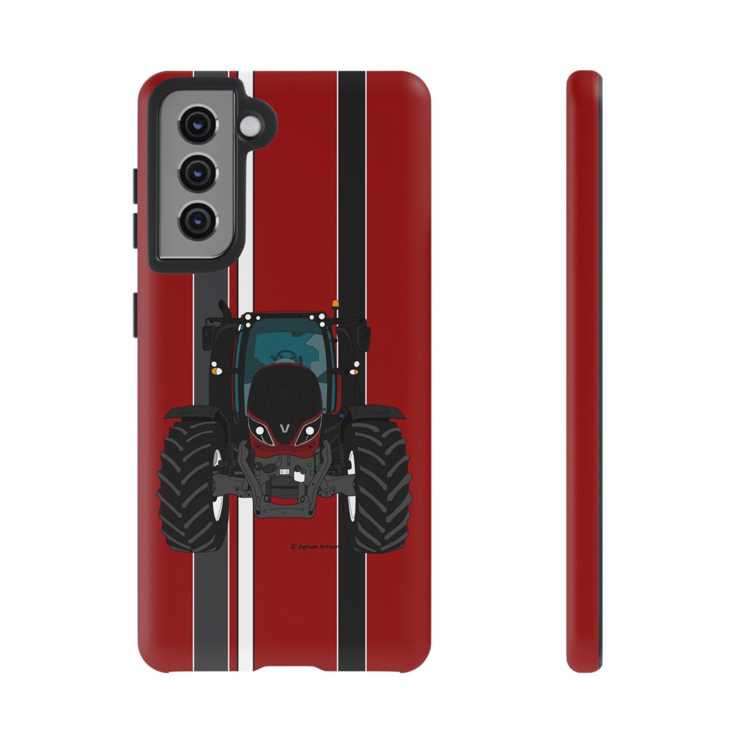 Maroon Tractor #1 Tough Phone Case