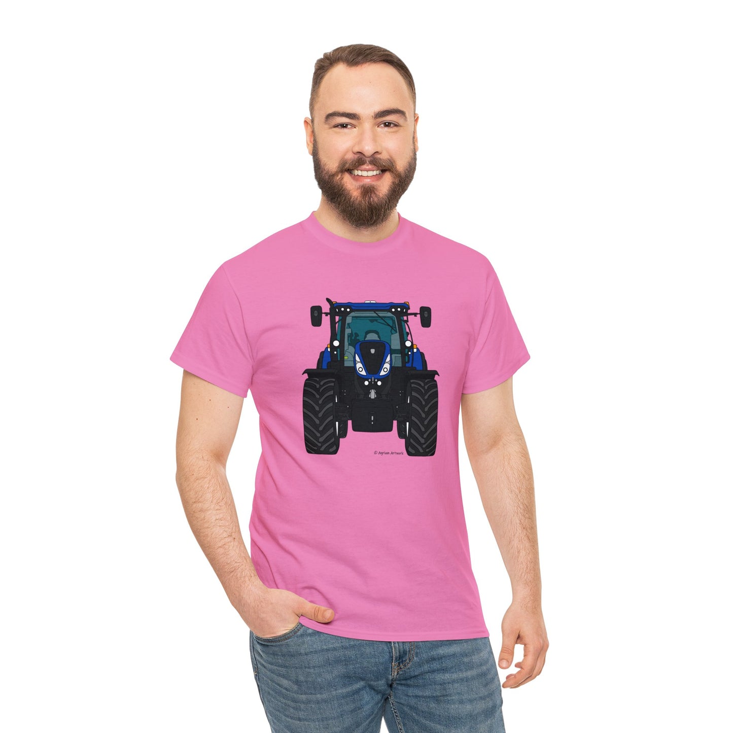 New Holland T7 Tractor - Adult Classic Fit Cartoon T-Shirt