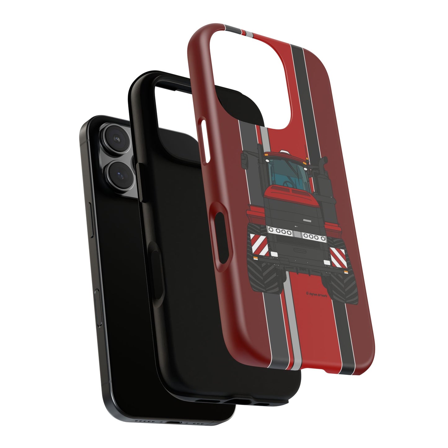 Dark Red Tractor #2 Tough Phone Case