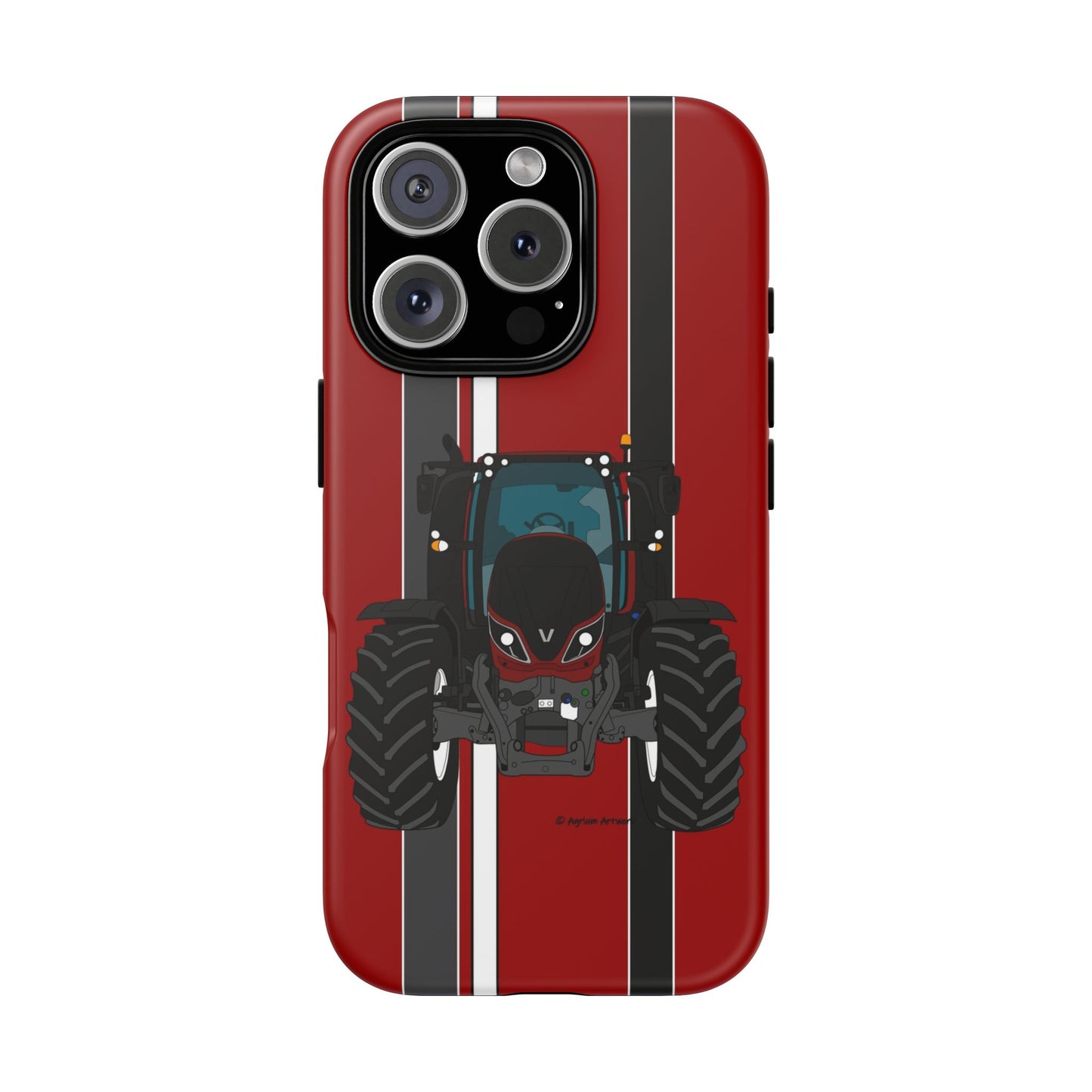 Maroon Tractor #1 Tough Phone Case