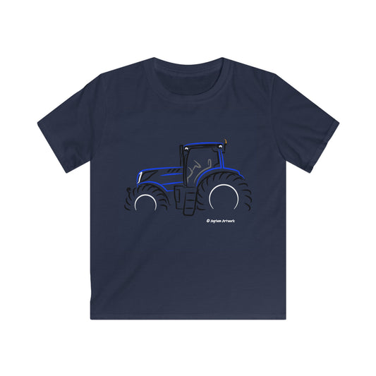 New Holland T7 Tractor Colour Highlights - Kids T-Shirt