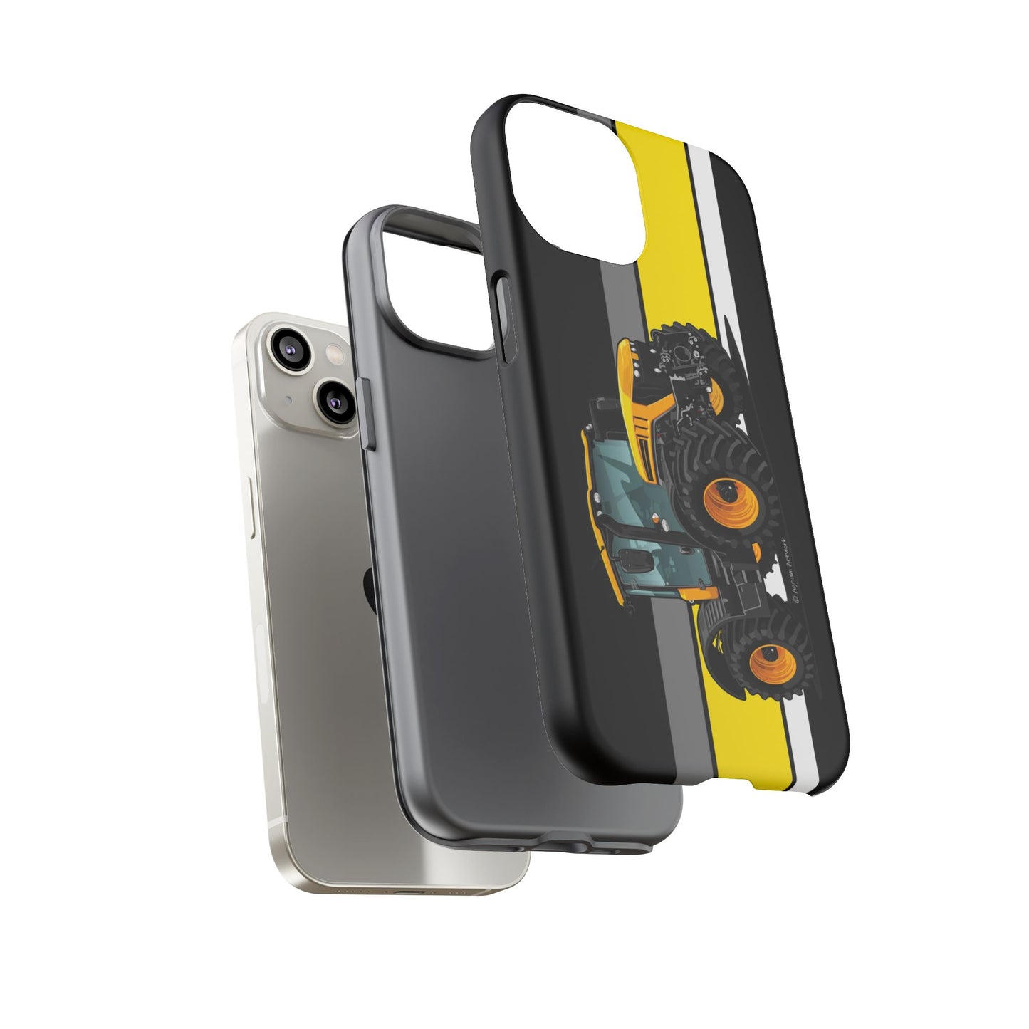 Yellow Fastrak 4000 Series Tough Phone Case - Black