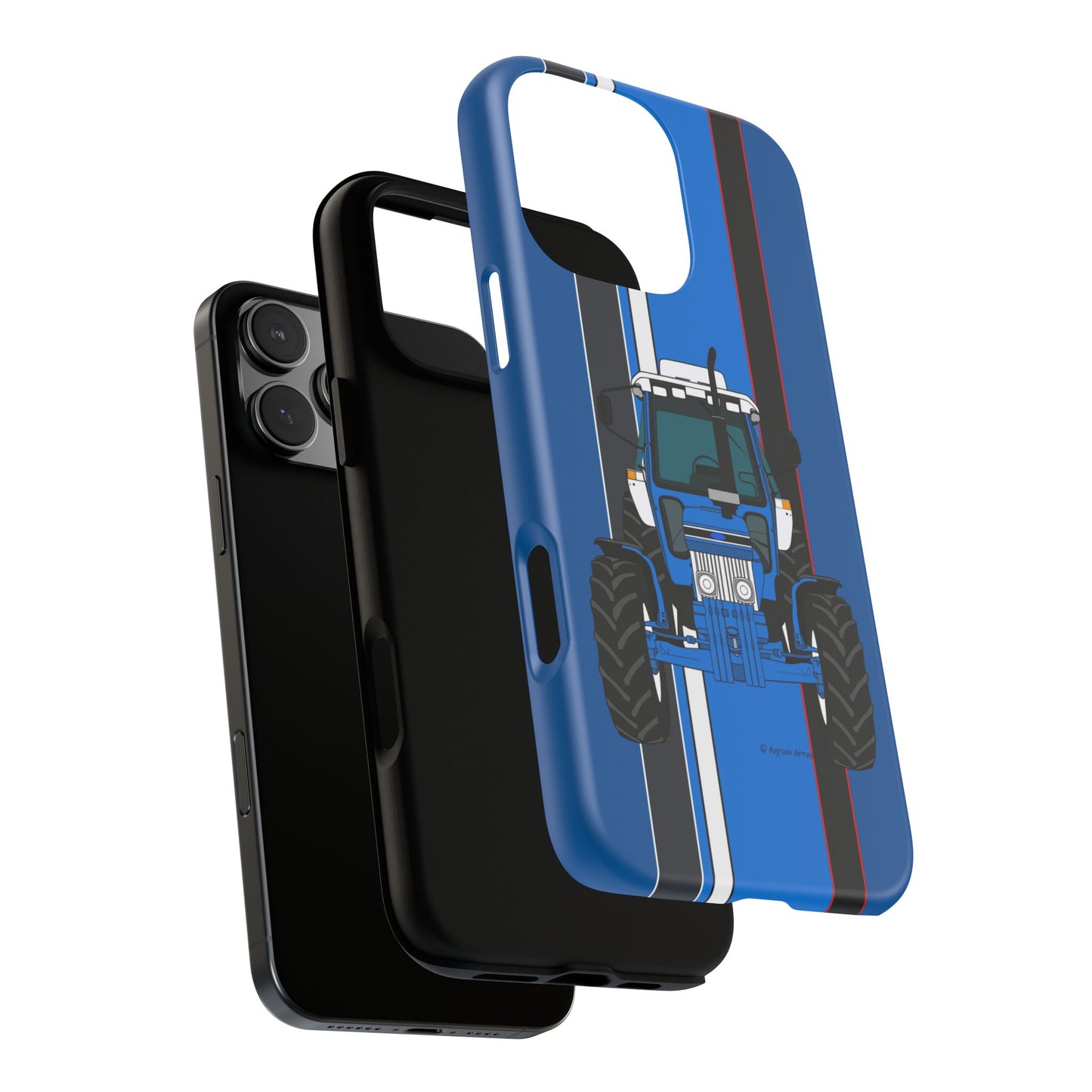 Blue Tractor #3 Tough Phone Case