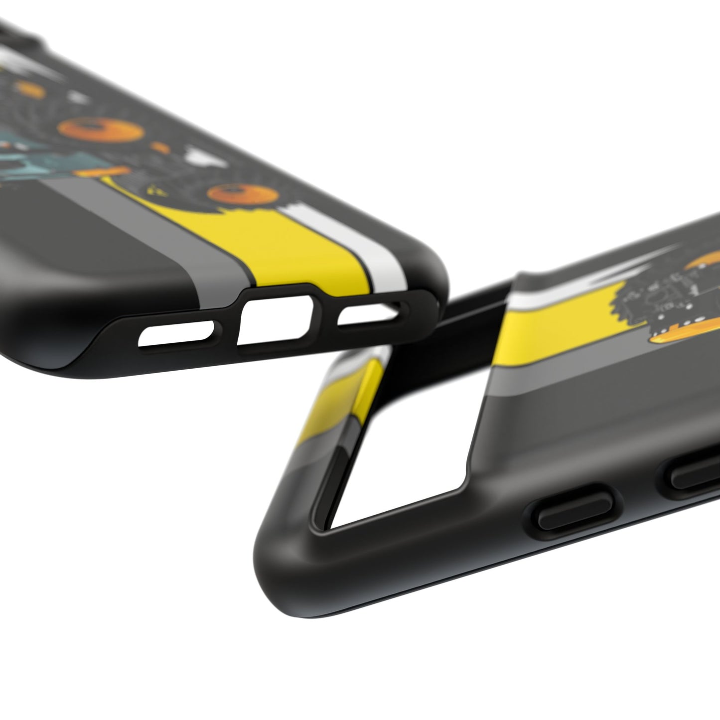 Yellow Fastrak 4000 Series Tough Phone Case - Black