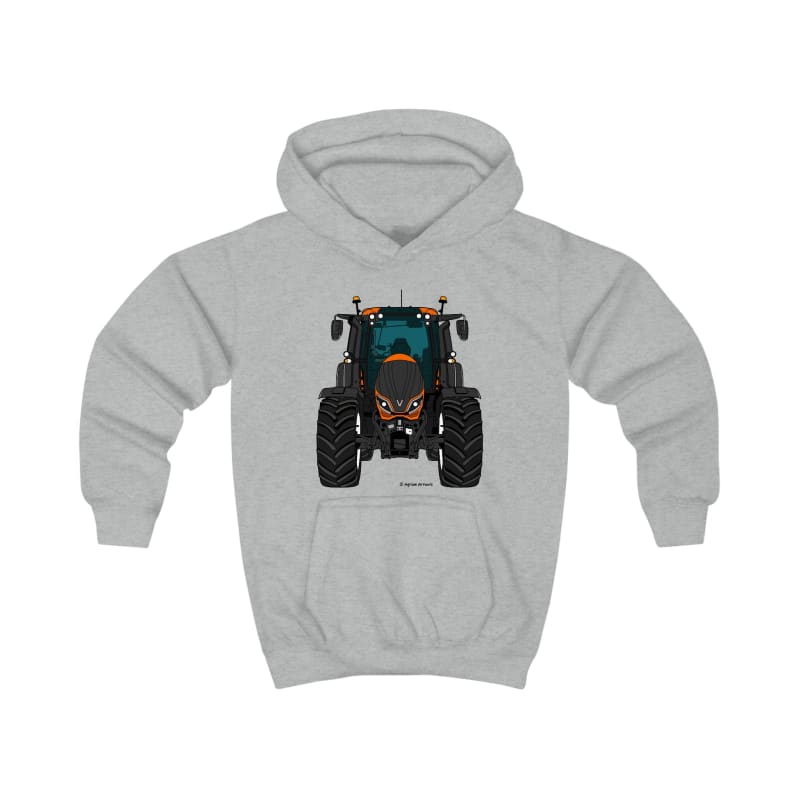 Valtra T Orange Tractor - Kids Cartoon Hoodie